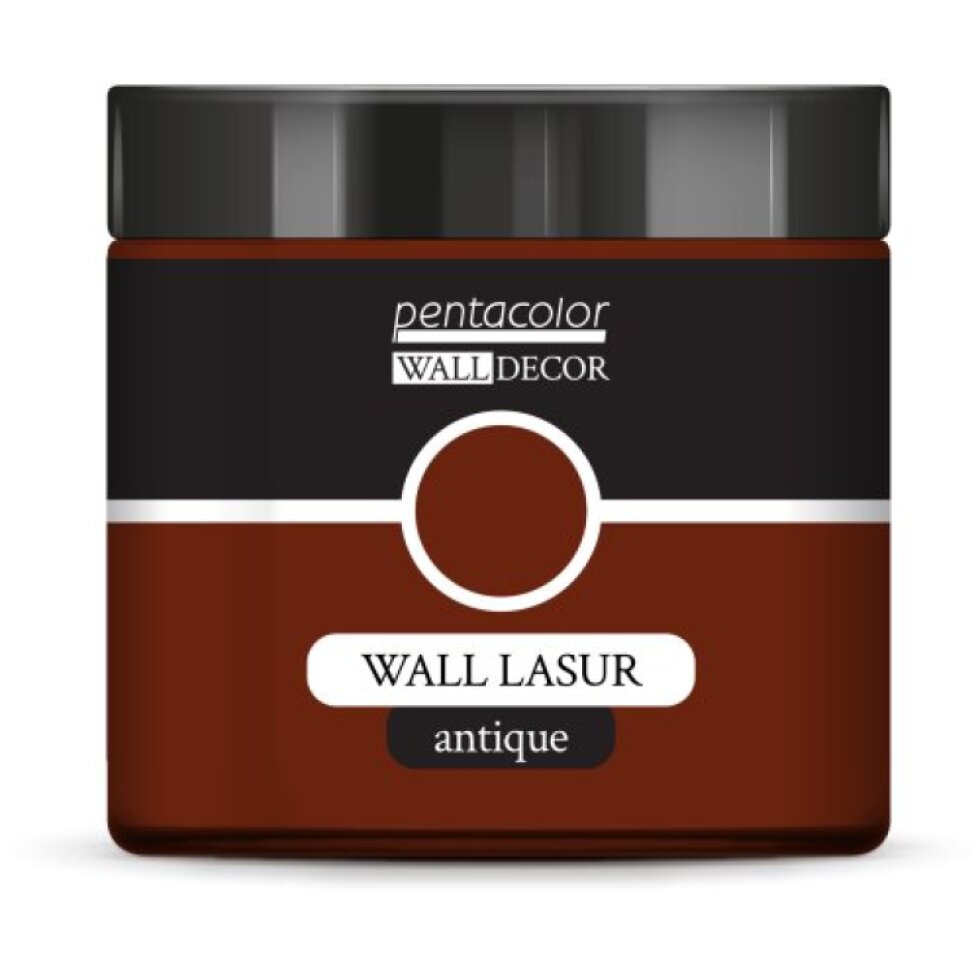 Lazurovací barva na zeď antique WALL DECOR 500 ml REZAVÁ HNĚDÁ