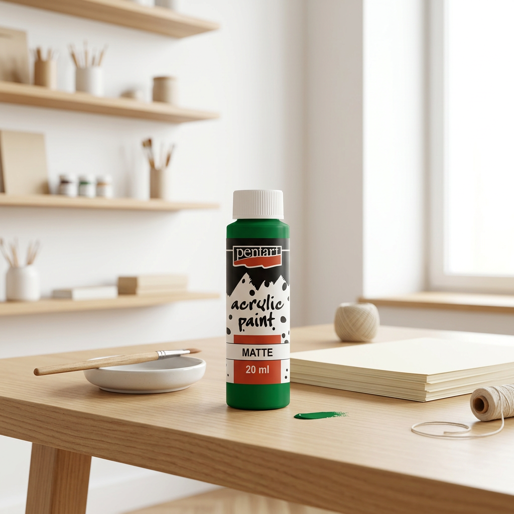 Akrylová barva matná PENTART 20 ml ZELENÁ
