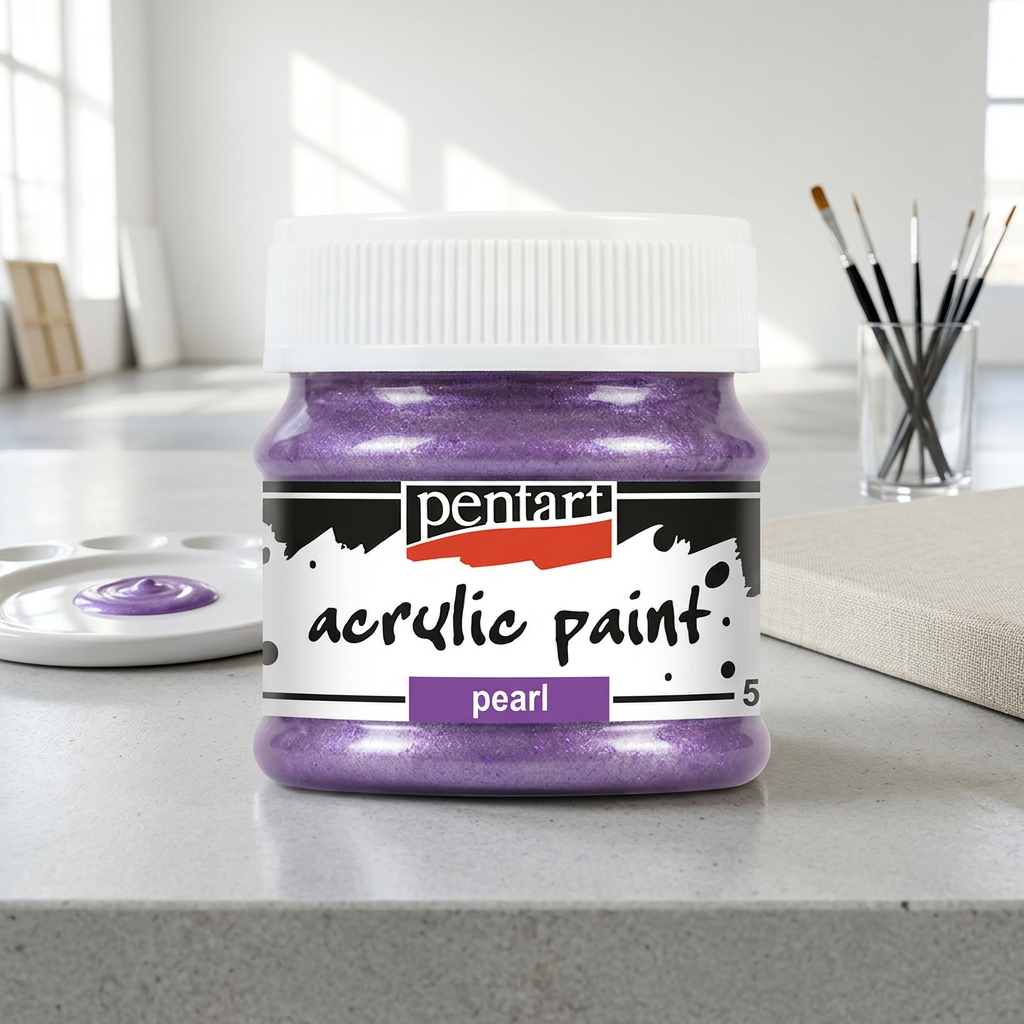 Akrylová barva perleťová PENTART 50 ml FIALOVÁ