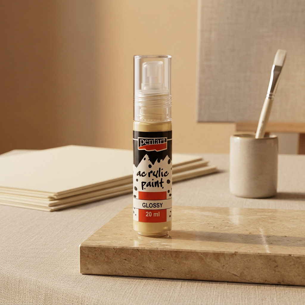 Akrylová barva lesklá PENTART 20 ml BÍLÁ KÁVA
