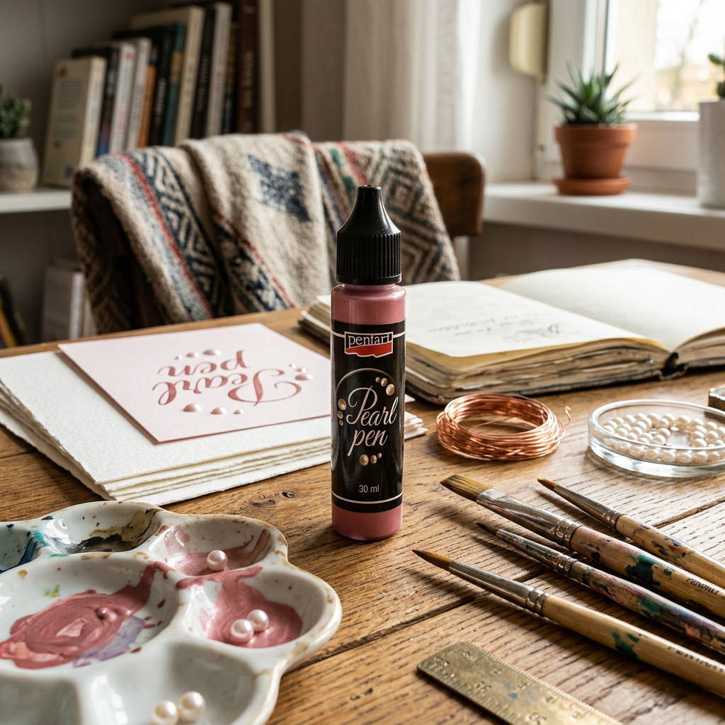 Tekutá perla PENTART 30 ml OHNIVÁ ČERVENÁ