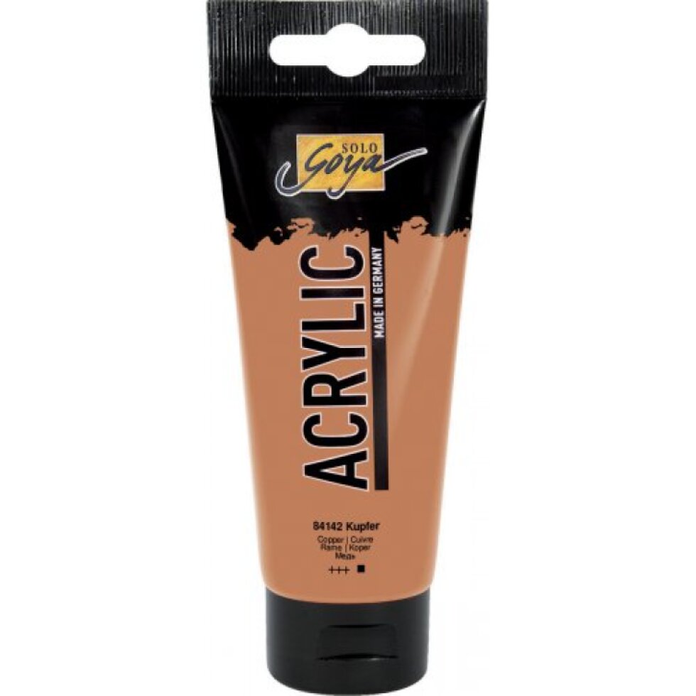 Akrylová barva SOLO GOYA 100 ml MĚDĚNÁ