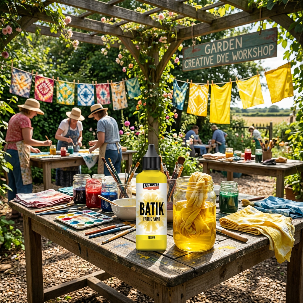 Batikovací barva za studena PENTART 80 ml ŽLUTÁ