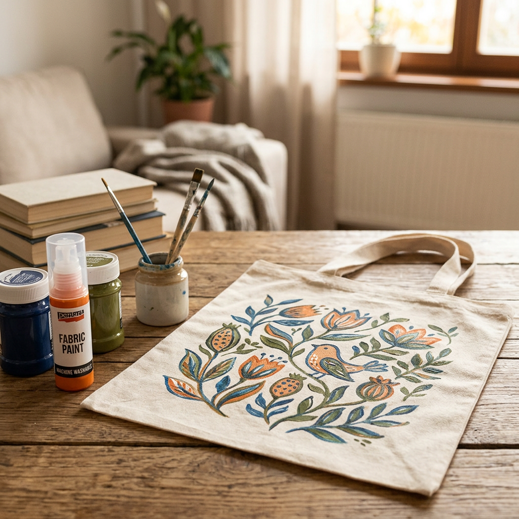 Barva na světlý a tmavý textil PENTART 20 ml ORANŽOVÁ