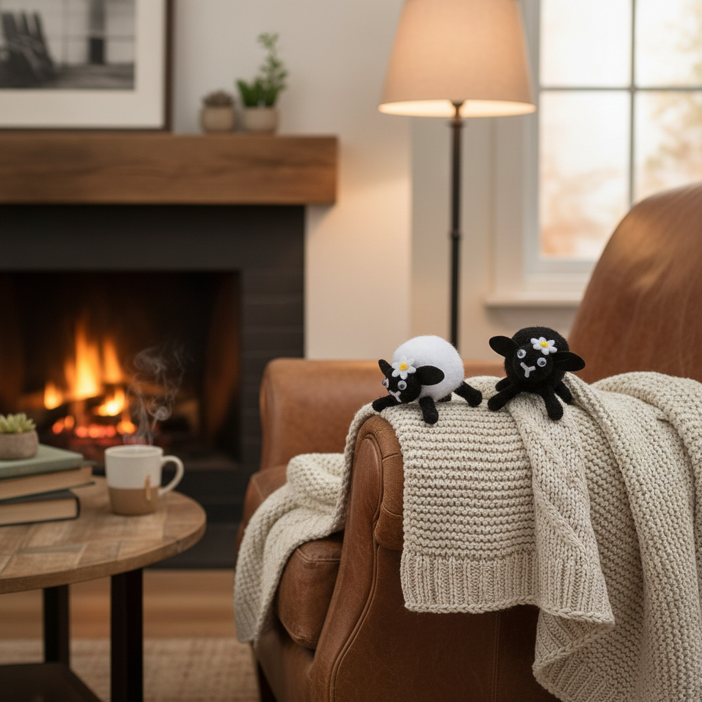 Velikonoční dekorace BERÁNCI - 4 ks v balení