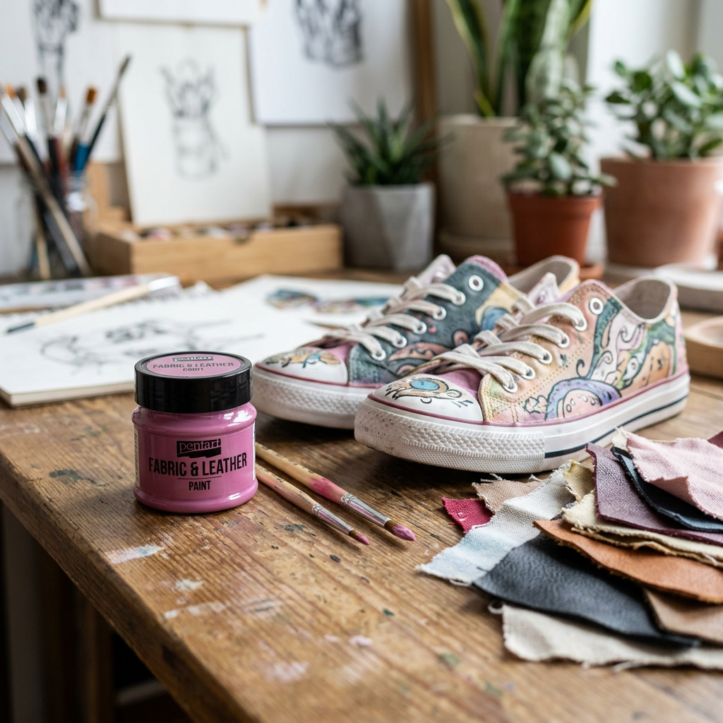 Barva na kůži a textil PENTART 50 ml MAGENTA