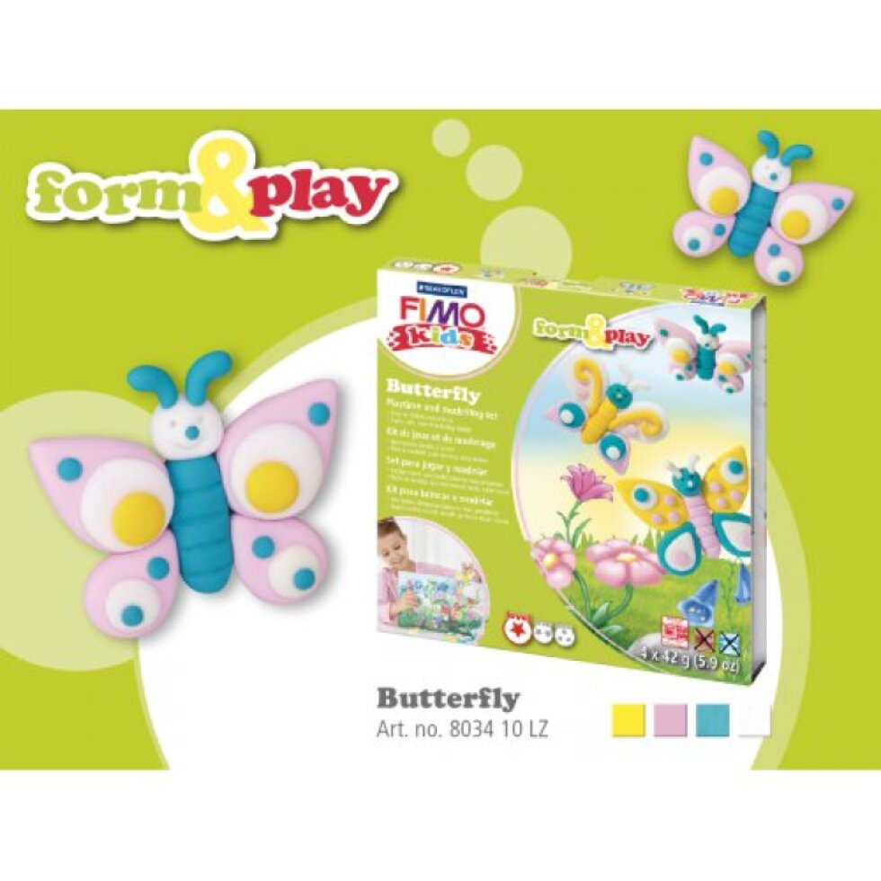 Sada Fimo kids Form & Play Motýlci
