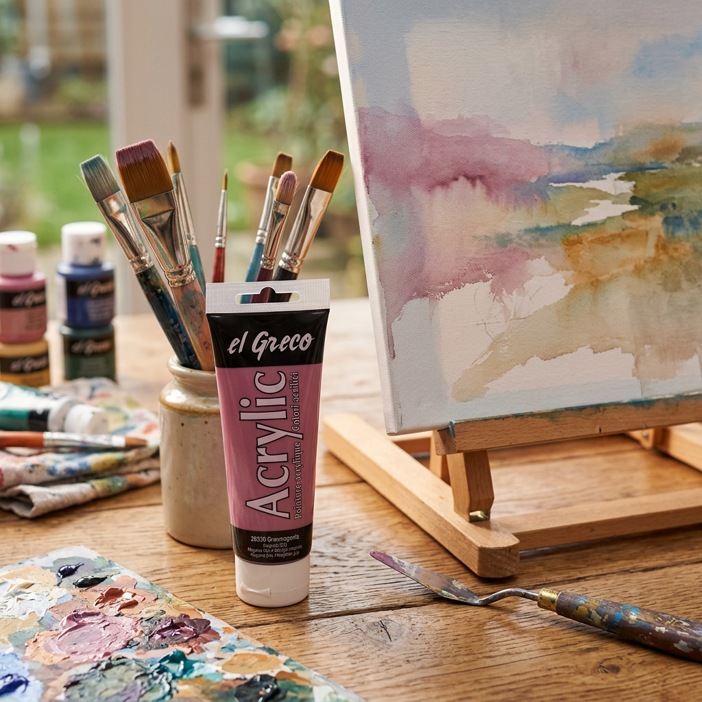 Akrylová barva EL GRECO 75 ml ŠEDÁ MAGENTA