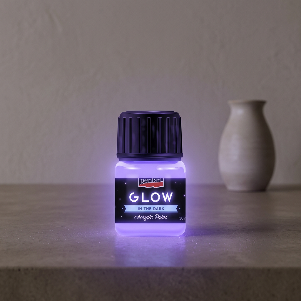 Akrylová barva svítící ve tmě PENTART 30 ml LILA