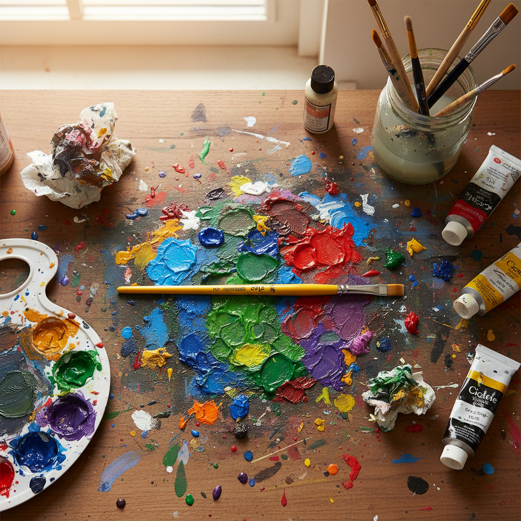 Štětec ELCO PINSEL - Ceramic zkosený - syntetický vlas - vel. 1/4