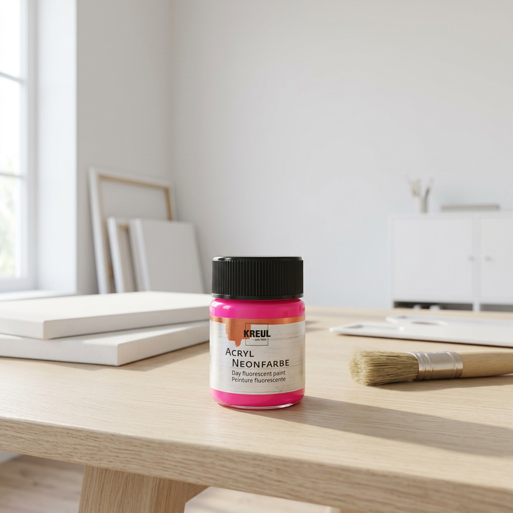 Akrylová barva neonová KREUL 50 ml RŮŽOVÁ