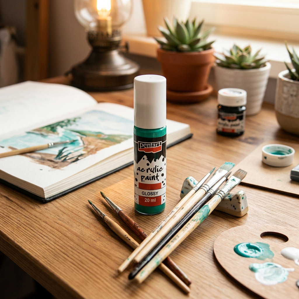 Akrylová barva lesklá PENTART 20 ml TYRKYSOVÁ