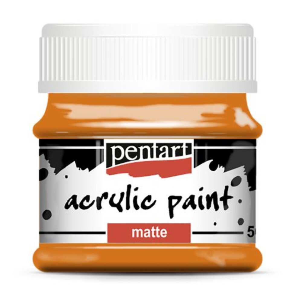 Akrylová barva matná PENTART 50 ml ORANŽOVÁ