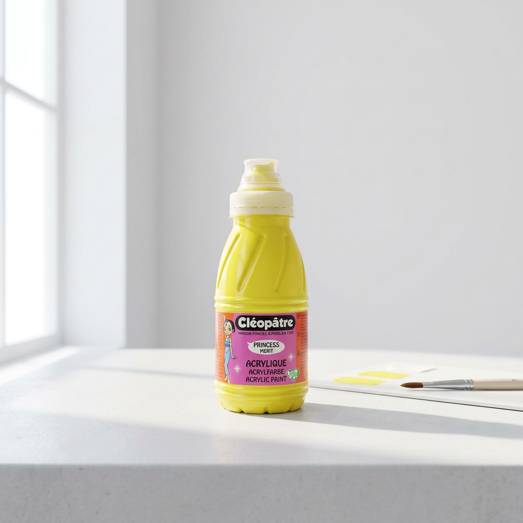 Akrylová barva CLEOPATRE 250 ml ŽLUTÁ