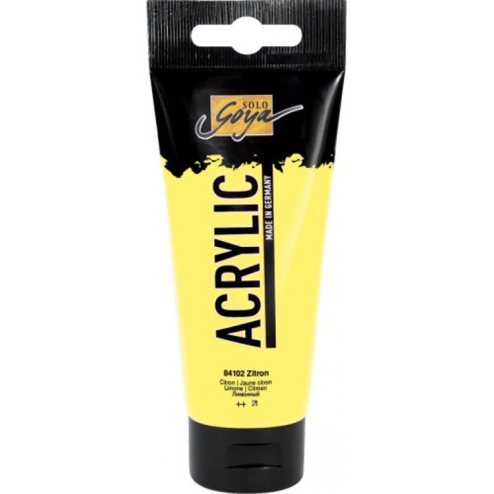 Akrylová barva SOLO GOYA 100 ml CITRÓNOVÁ