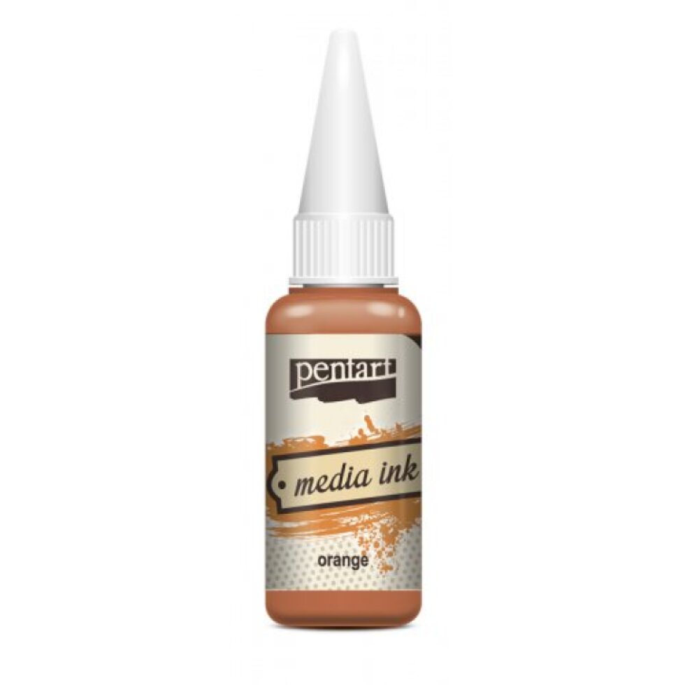 Alkoholový inkoust MEDIA INK PENTART 20 ml ORANŽOVÁ