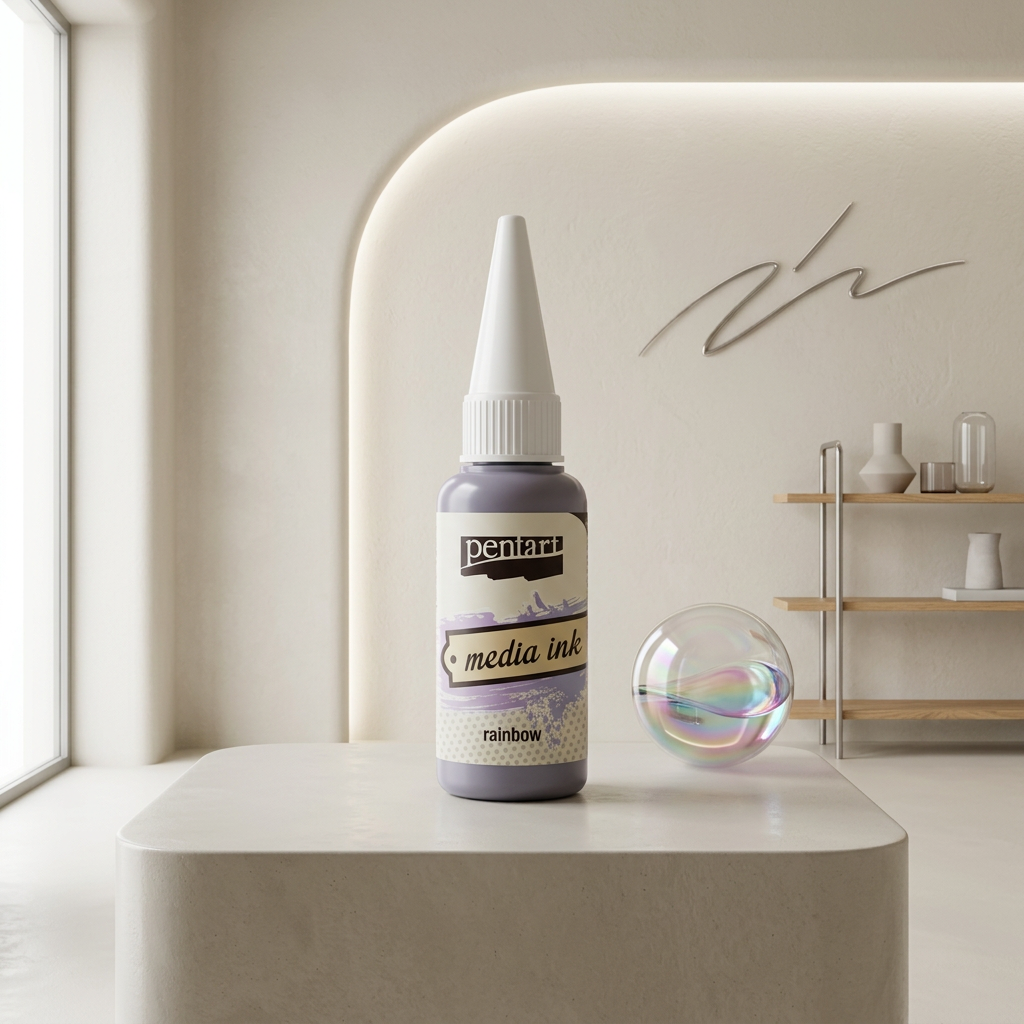 Alkoholový inkoust MEDIA INK PENTART 20 ml BÍLÁ
