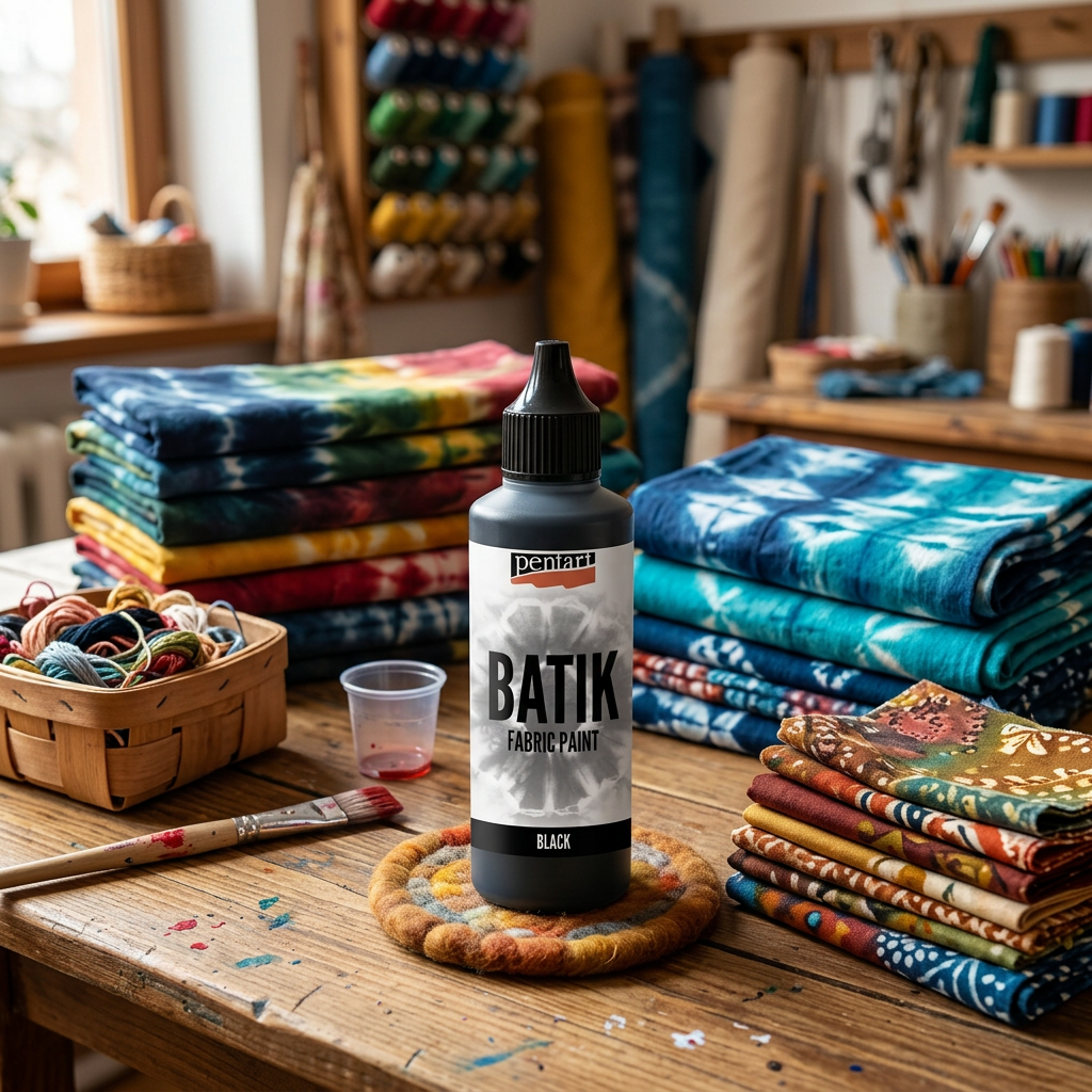 Batikovací barva za studena PENTART 80 ml ČERNÁ