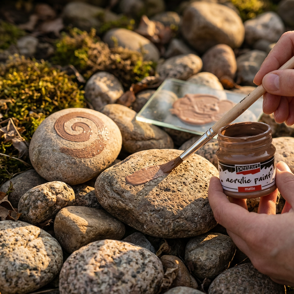 Akrylová barva matná PENTART 50 ml MARS HNĚDÁ