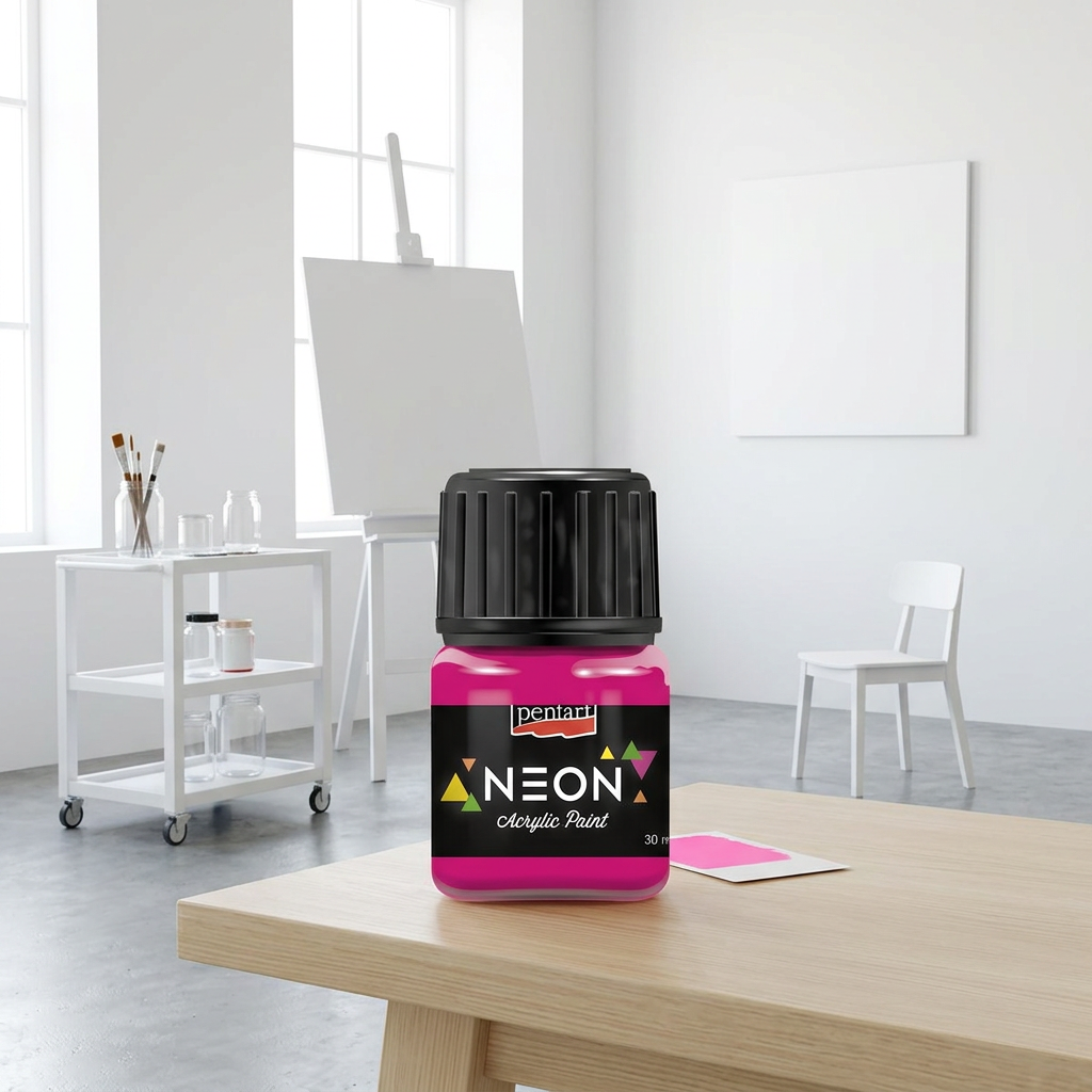 Akrylová barva NEON PENTART 30 ml RŮŽOVÁ