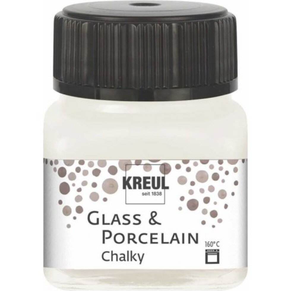 Sada barev na sklo a porcelán KREUL CHALKY 6 x 20 ml