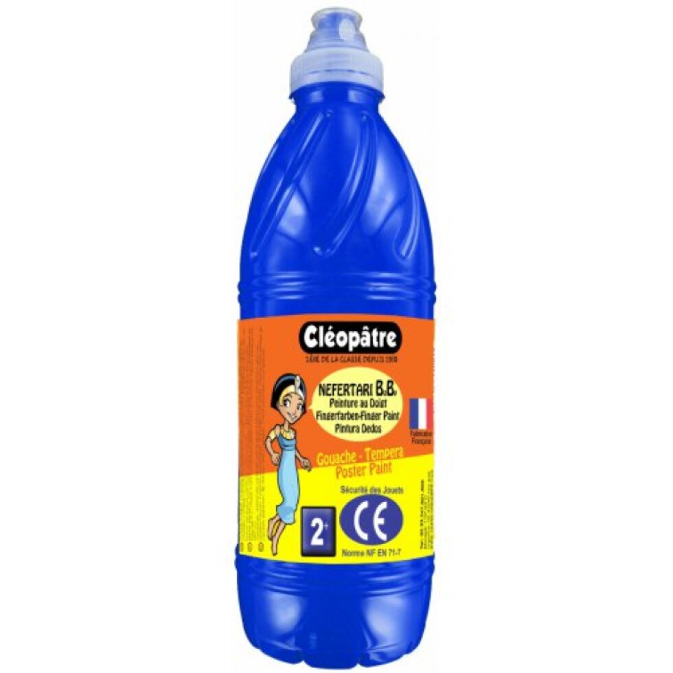 Prstová barva - tempera NEFERTARI BABY 1 Kg ULTRAMARÍNOVÁ MODRÁ