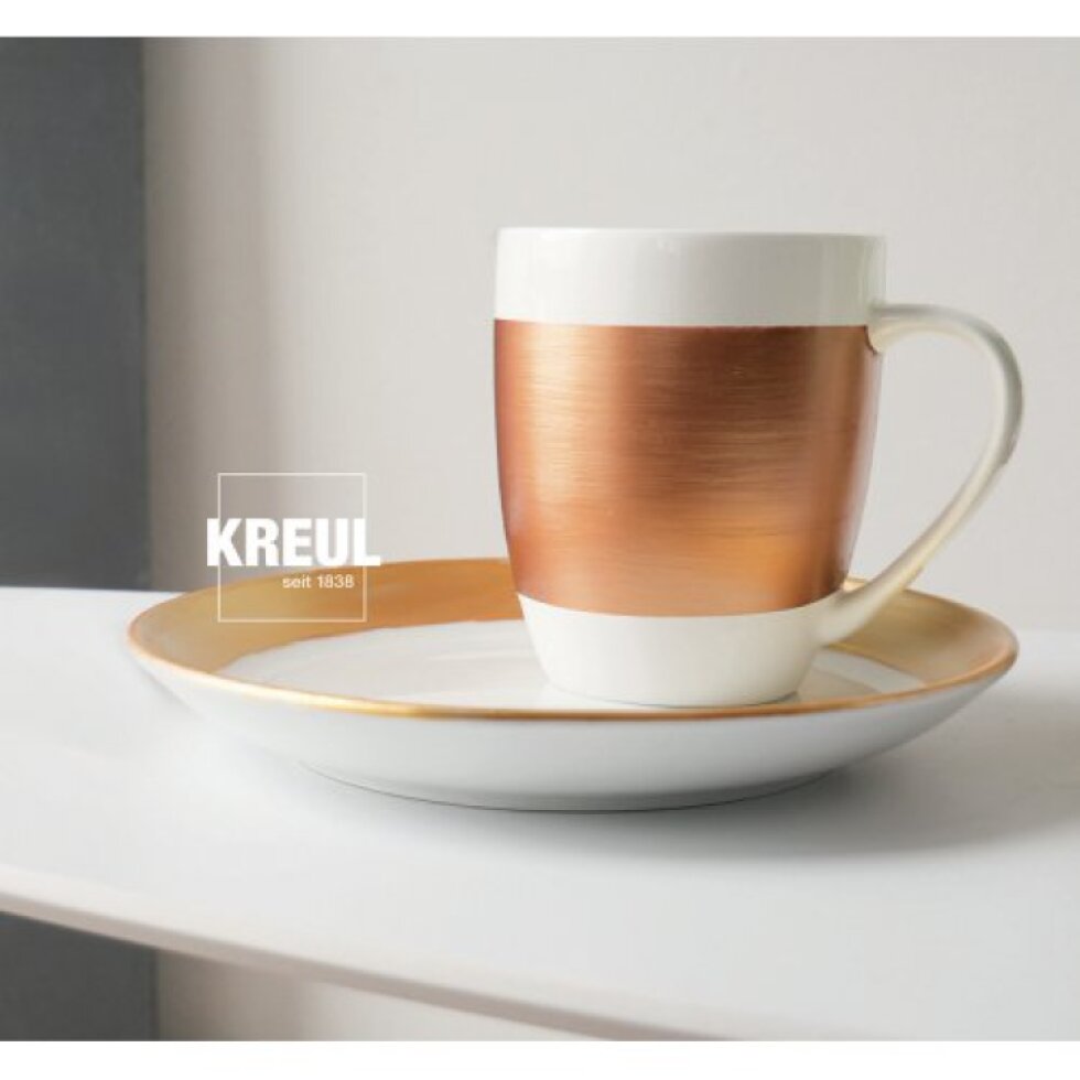 Sada barev na sklo a porcelán KREUL METALLIC 6 x 20 ml