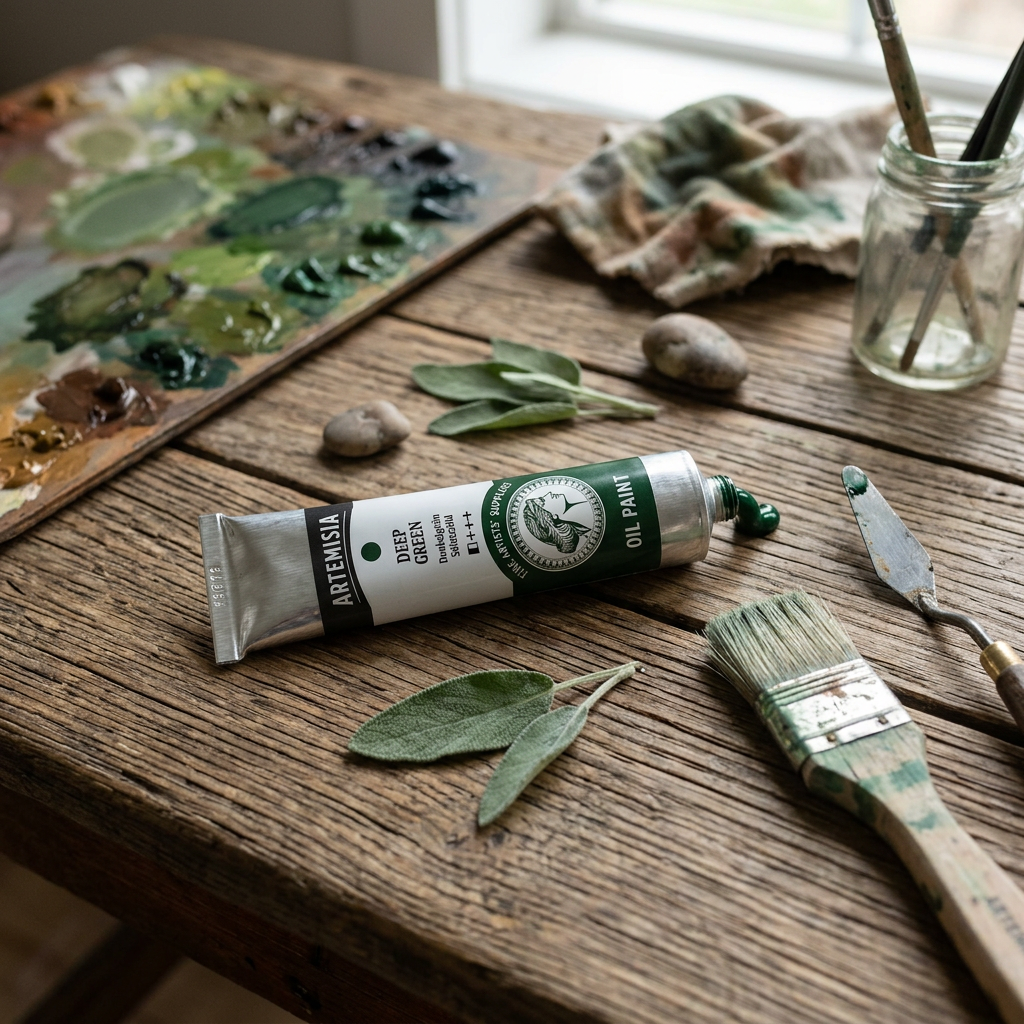 Olejová barva ARTEMISIA 20 ml TMAVÁ ZELENÁ