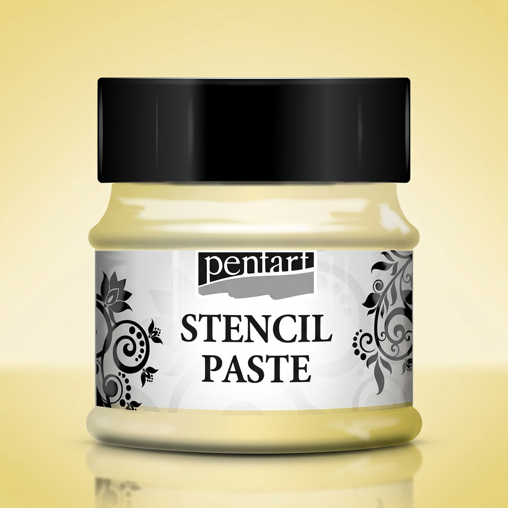 Šablonová pasta perleťová PENTART 50 ml VANILKOVÁ
