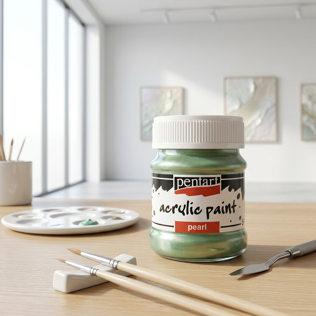 Akrylová barva perleťová PENTART 50 ml ZELENÁ