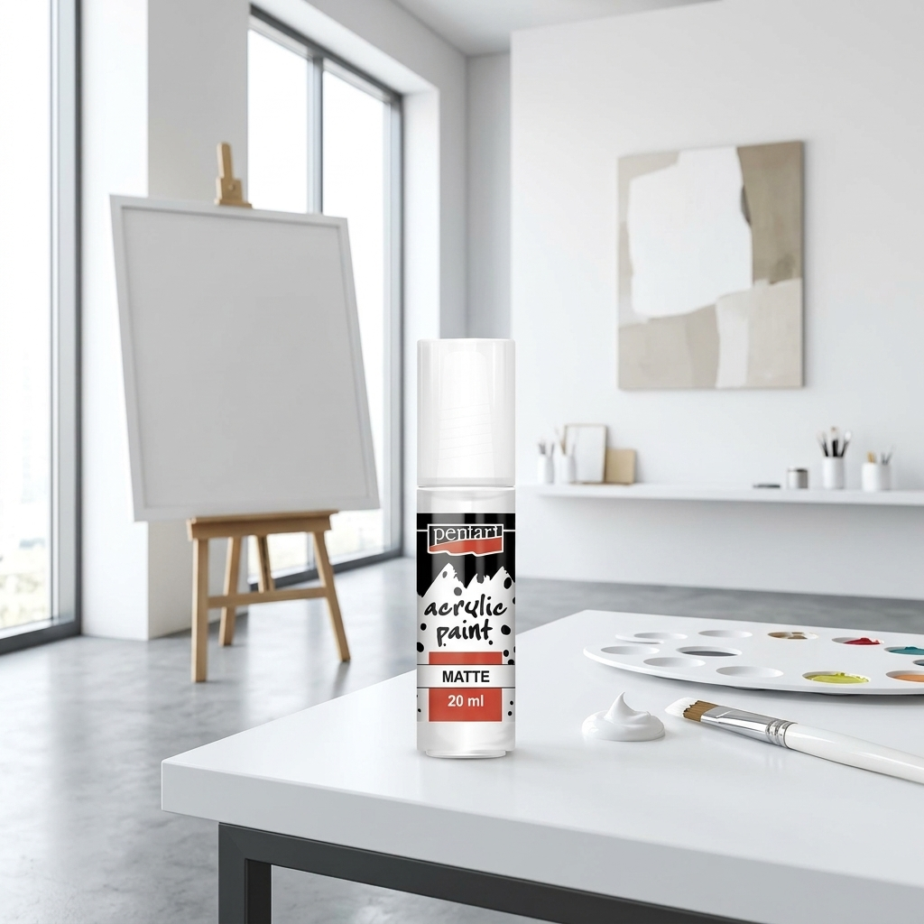 Akrylová barva matná PENTART 20 ml TITANOVÁ BÍLÁ