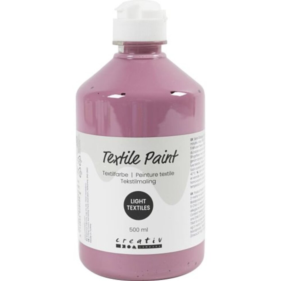 Barva na textil CREATIV 500 ml TMAVÁ RŮŽOVÁ