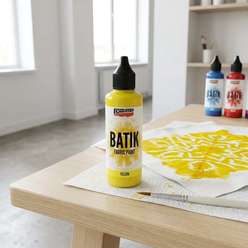 Batikovací barva za studena PENTART 80 ml ŽLUTÁ