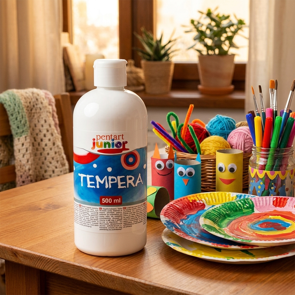 Temperová barva Junior PENTART 500 ml BÍLÁ