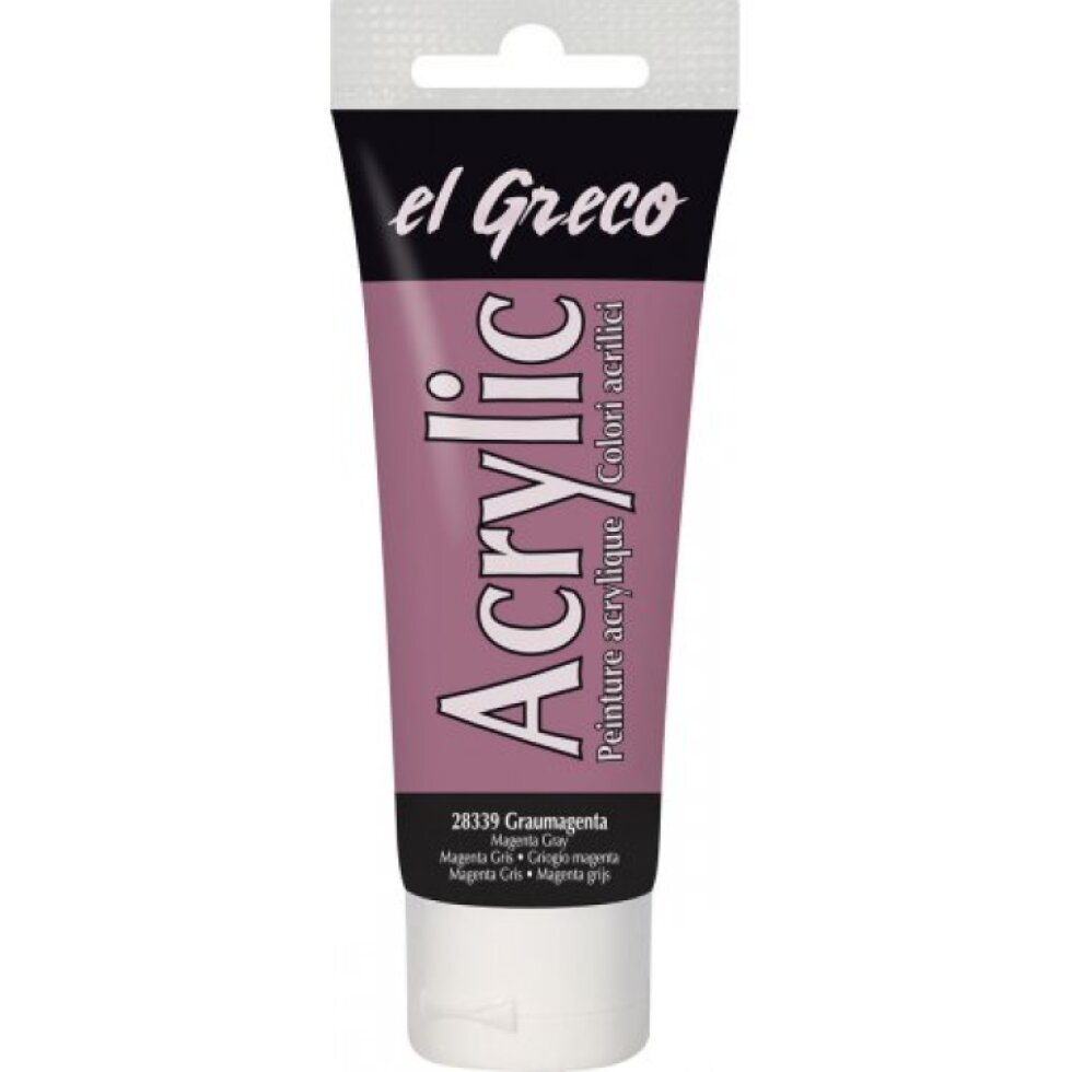 Akrylová barva EL GRECO 75 ml ŠEDÁ MAGENTA