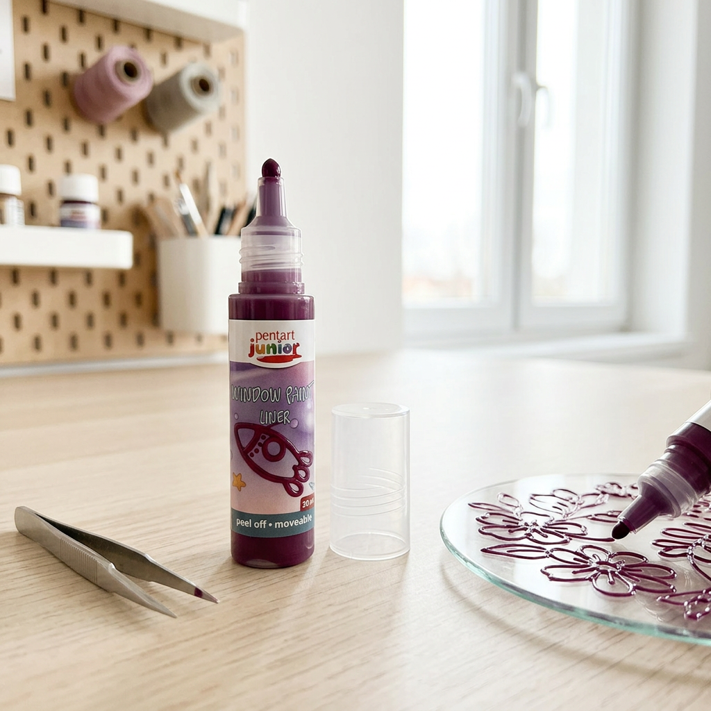 Barva na sklo slupovací PENTART 20 ml ŠVESTKOVÁ KONTURA