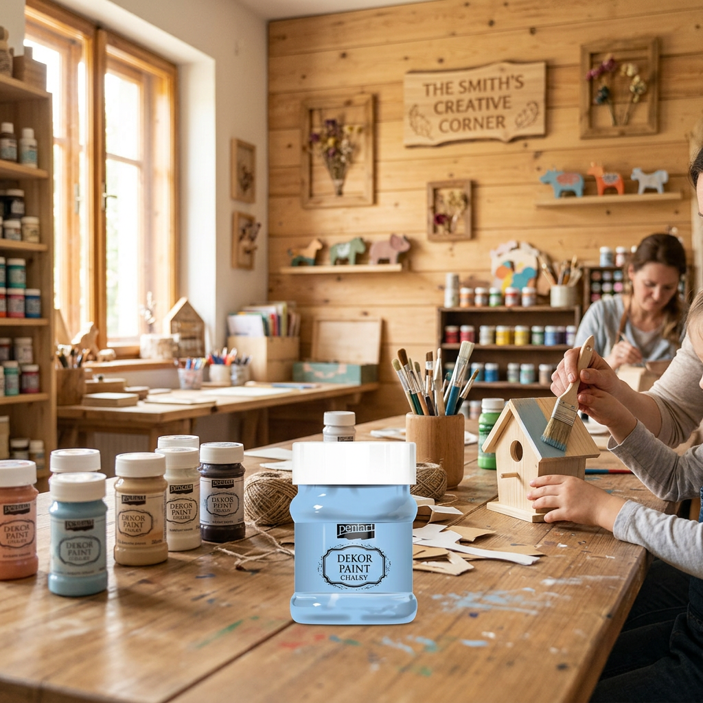 Křídová a dekorační barva PENTART 100 ml RANNÍ MODRÁ