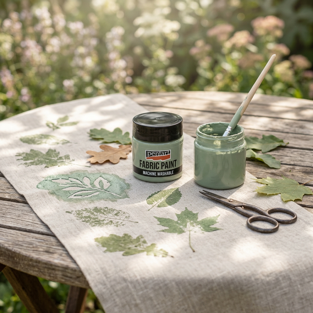 Barva na světlý a tmavý textil PENTART 50 ml MENTOLOVÁ ZELENÁ