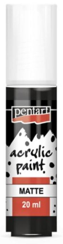 Akrylová barva matná PENTART 20 ml ČERNÁ