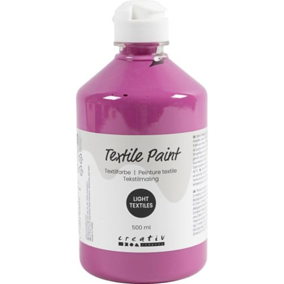 Barva na textil CREATIV 500 ml RŮŽOVÁ