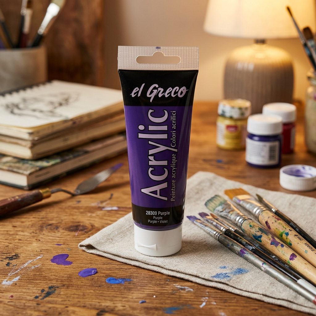 Akrylová barva EL GRECO 75 ml PURPUROVÁ
