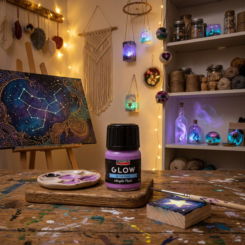 Akrylová barva svítící ve tmě PENTART 30 ml