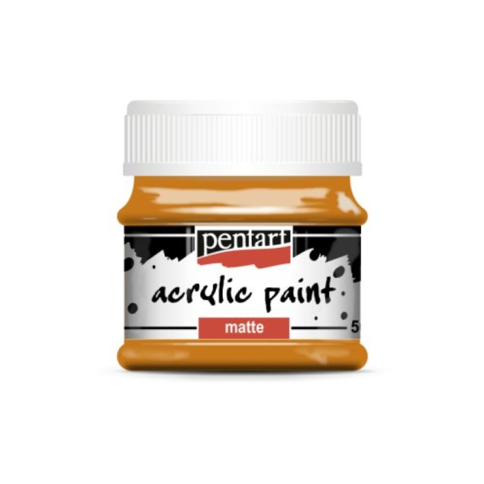 Akrylová barva matná PENTART 50 ml ŽLUTOČERVENÁ HLÍNA
