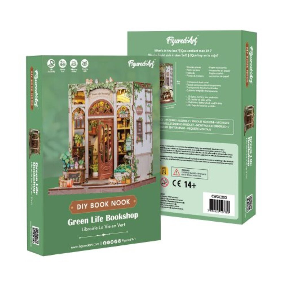 Book Nook sada - Knihkupectví s květinami