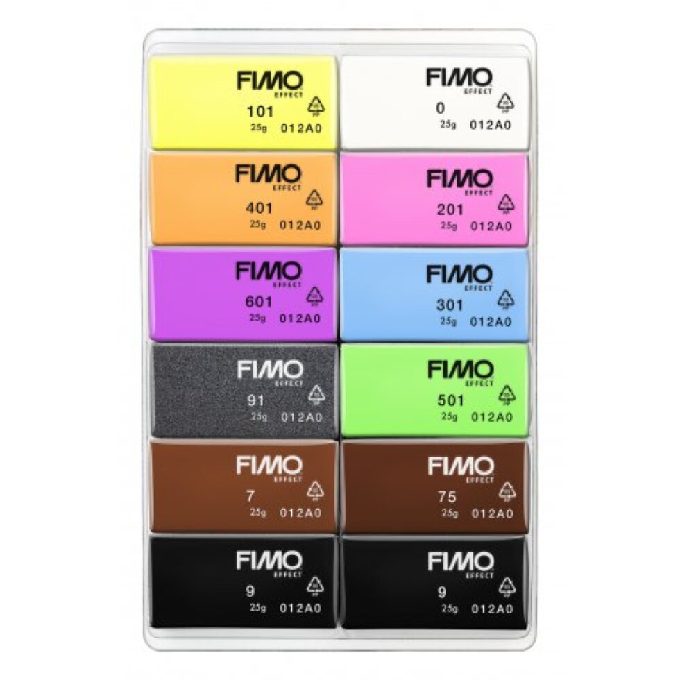 FIMO Efekt NEON sada 12 barev 25 g