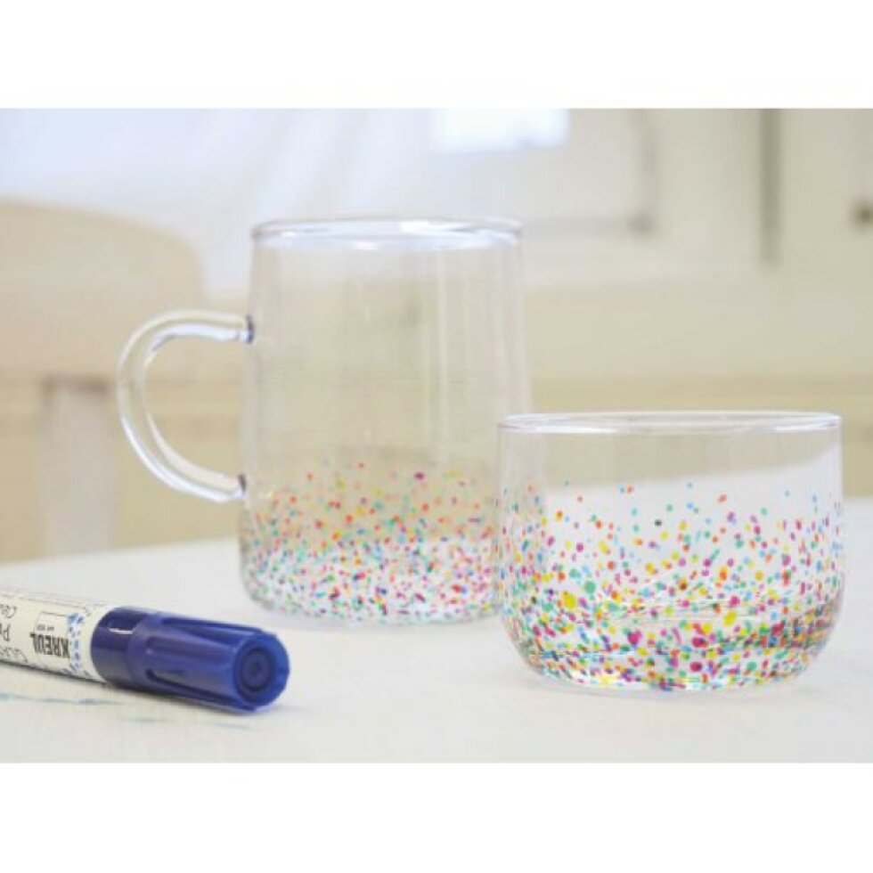 Fix na sklo a porcelán KREUL CLEAR medium TYRKYSOVÁ