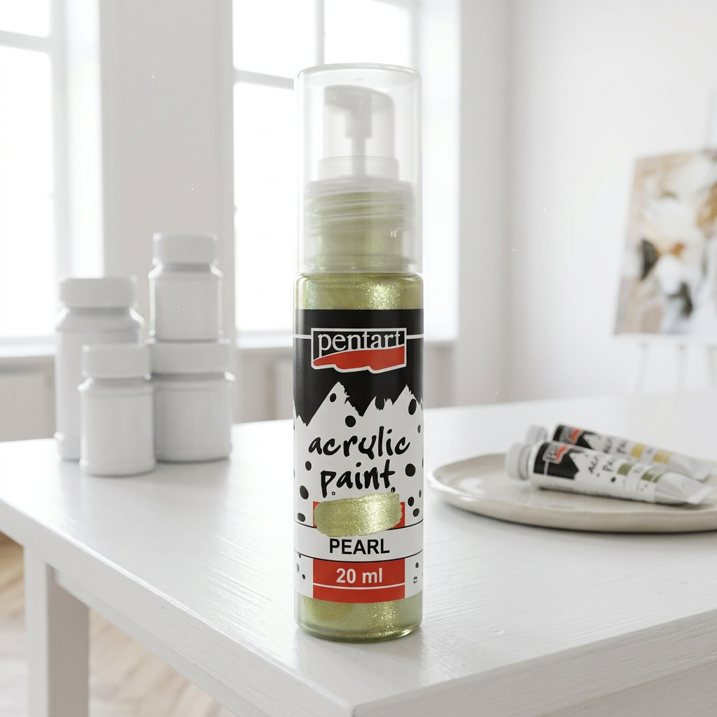Akrylová barva perleťová PENTART 20 ml ZELENÁ