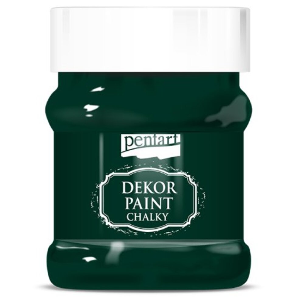 Křídová a dekorační barva PENTART 230 ml BOROVICOVÁ ZELENÁ