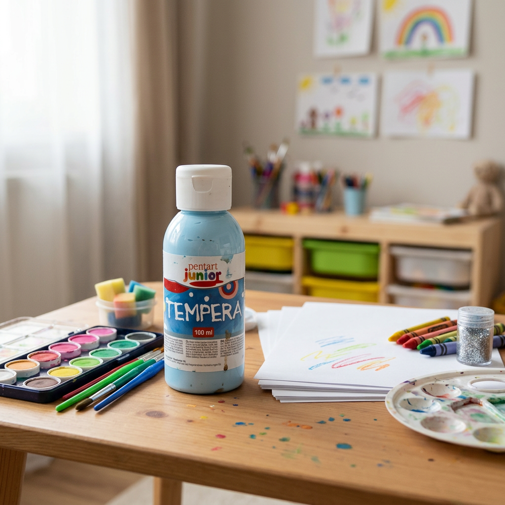 Temperová barva Junior PENTART 100 ml SVĚTLE MODRÁ