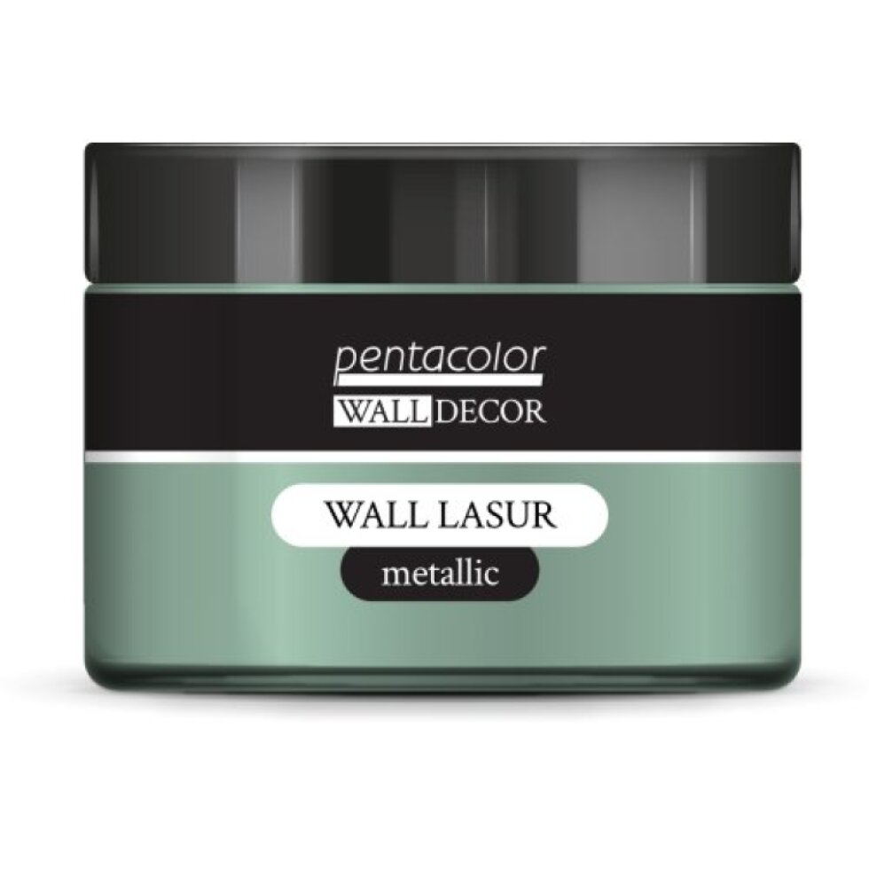 Lazurovací barva na zeď metallic WALL DECOR 150 ml ZELENÁ-STŘÍBRNÁ
